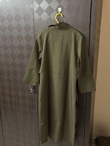 Olive Green Shirt Dress