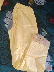 New Elegant Pastel Yellow Kurta Set