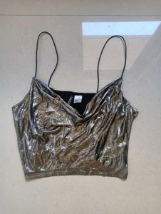Shimmering Silver Top