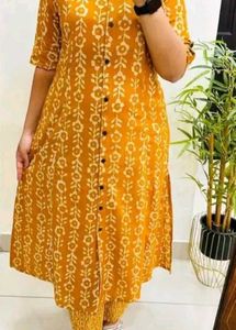 Floral Print Kurti Set