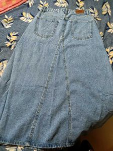 DENIM A-LINE SKIRT