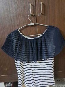 Striped Black &amp; White Top