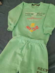 Mint Green Graphic Sweatshirt