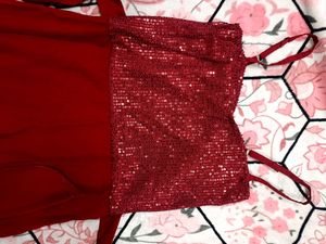 Pretty Maroon Dress| Party Wear|Pinterest| Shimmer