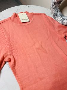 Peach Cotton T-Shirt