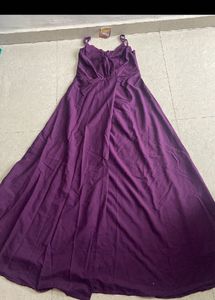 Elegant Purple Maxi Dress