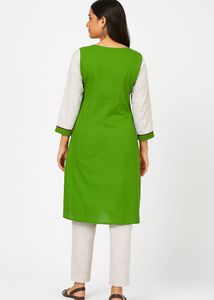 Green Beautiful Kurta With Trouser