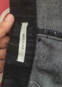Blue Wide leg Jeans (High Waist)