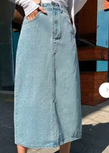 Midi Denim Skirt