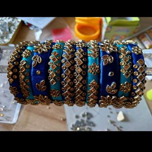 silk thread bangles 10bangles