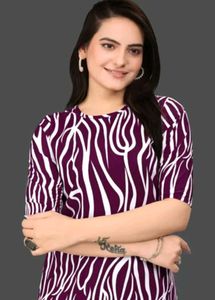 Women Crepe Fabric MultiColor Printed Kurti
