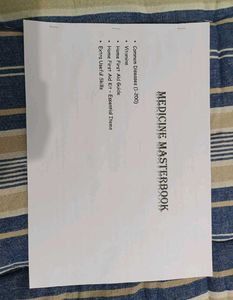 Medicine Masterbook: First Aid & Vitamins Guide