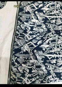 Stylish White &amp; Patterned Shirt