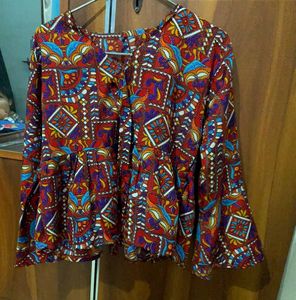 Vibrant Traditional Printed Kurti – Elegant &amp; Eye-