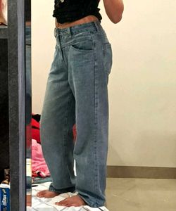 Wide Leg Denim Jeans