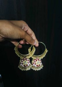 Hoop Jhumka Earrings