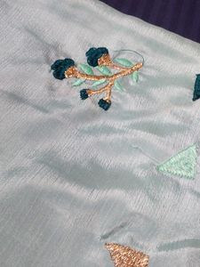 Sarees With Embroidery Butta
