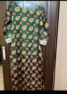 Green &amp; Gold Kurta
