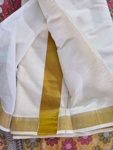 Pure Kerala Cotton Saree