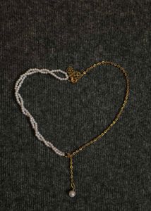 Korean Handmade Pearl Drop Necklace