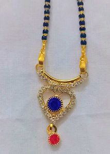 Mangalsutra with Blue Stone