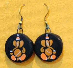 Ganesha Pendant and Earring Set