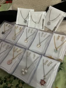 Necklace Charm Chain with adorable earrings