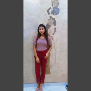 Wine Mehroon Pants