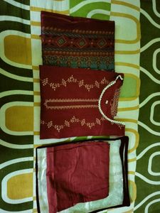 unused Elegant Maroon Kurta Set ( fixed price)