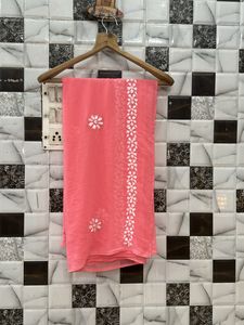 Georgette Pink Chikankari set