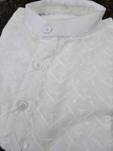 Unused Brand New White Ethnic Chickenkari Kurta