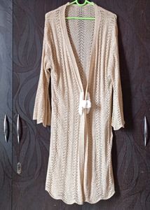 WOMAN GOLD CROCHET  SWEATER ❤️