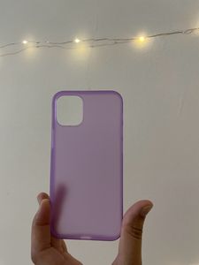 Purple transparent acrylic phone case