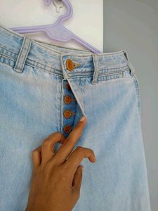Wide Leg Denim Jeans