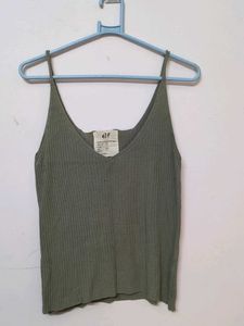 ELF Olive Ribbed Tank Top