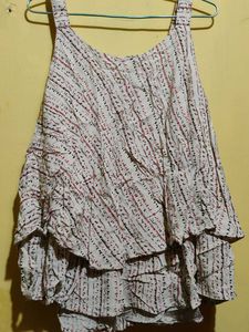 Boho Chic Sleeveless Ruffle Top