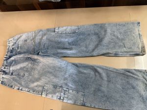 Acid Wash Cargo Pants