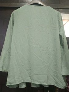 Mint Green Pleated Top