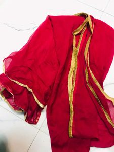 Elegant Maroon Embroidered Salwar Suit