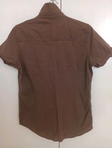 Brown Cotton Shirt