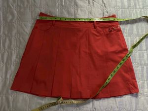 coral Pleated Skort waist 32