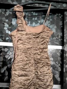 Elegant Brown Party Dress