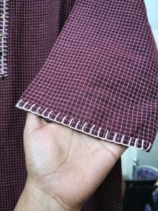 Varanga Burgundy Kurta With Janasya Palazzo