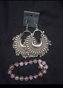 Free Bracelet With Earring And Bangle