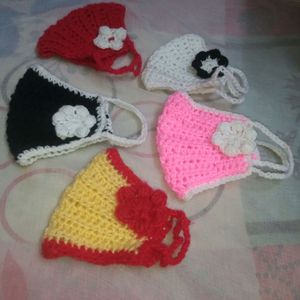 Customized combo of 5 woolen Mask at rs 230