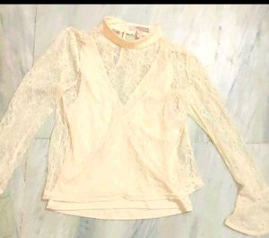 Cream Color Top For Girl Or Woman 30 Bust