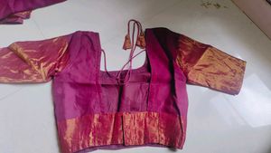 Purple Chiffon Saree