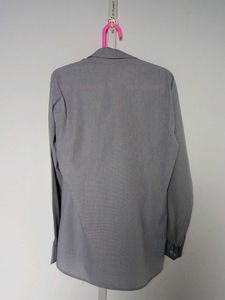 Gray Button-Down Shirt