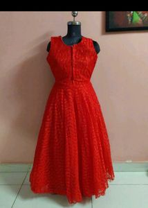 Elegant Red Party Dress