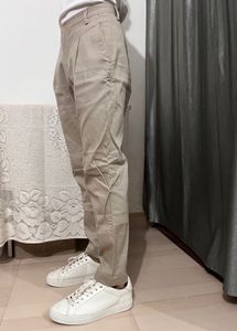 Beige Casual/formal Trousers
